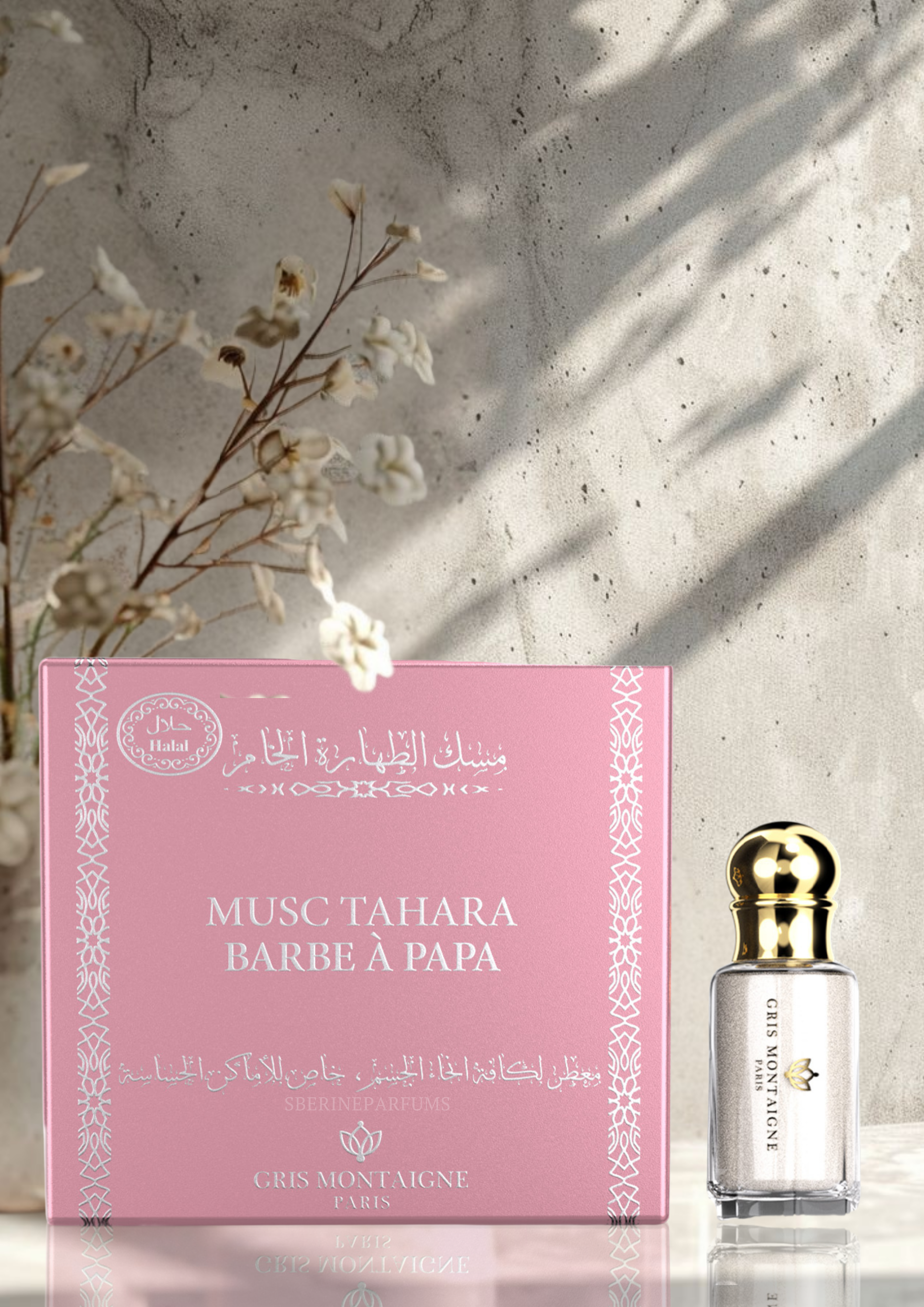 MUSC BARBE A PAPA - GRIS MONTAIGNE